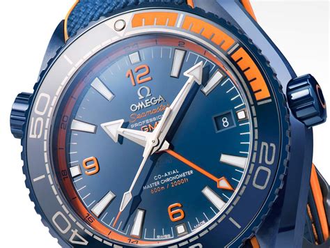 omega seamaster blue orange